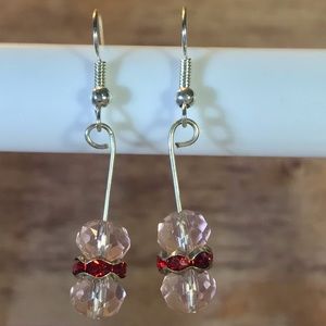Homemade Cristal Dangle Earrings